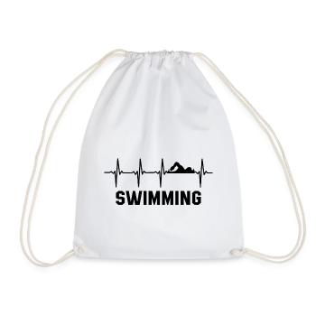 swimming - Turnbeutel - Weiß - Vorne