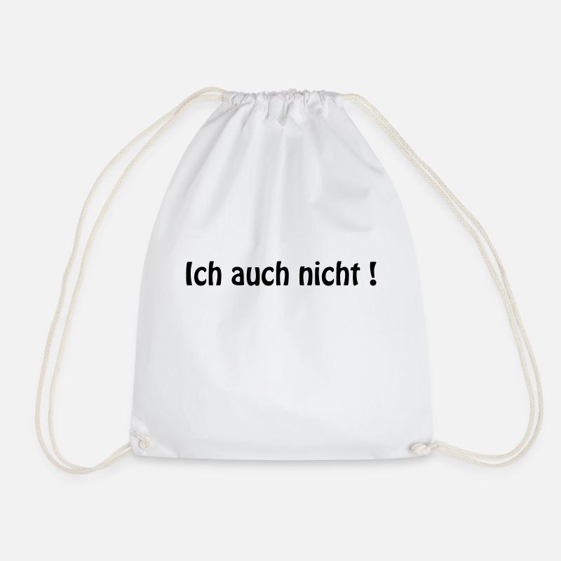 schizo2 - Drawstring Bag - white