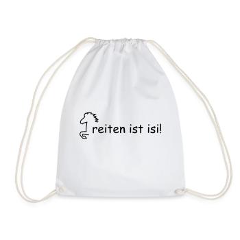 Pferd - Drawstring Bag - white - Front