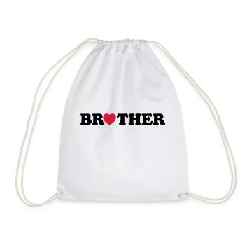 brother heart - Sac de sport léger - blanc - Devant