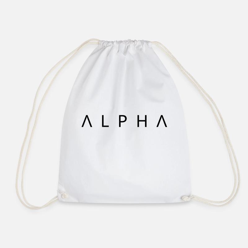 alpha - Turnbeutel - Weiß