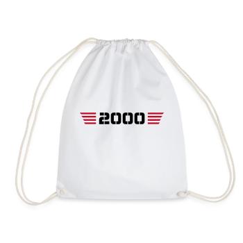 Year of birth Birthday Born In - Made in 2000 - Drawstring Bag - white - Front