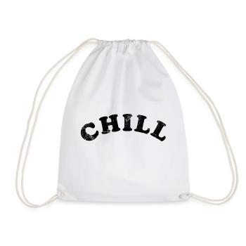 Chill chillen Retro - Drawstring Bag - white - Front