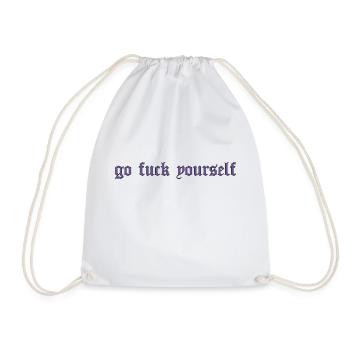 Go Fuck Yourself E-Girl/Goth/Alt Collection - Turnbeutel - Weiß - Vorne