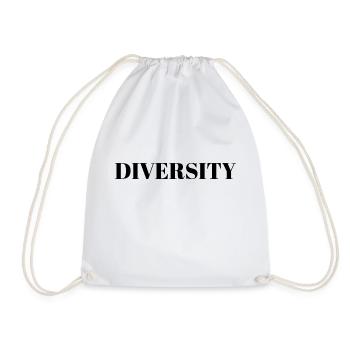 Diversity Gift Racism Human Rights LGBT - Drawstring Bag - white - Front