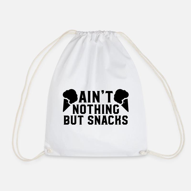 Ain't Nothing But Snacks - Turnbeutel - Weiß