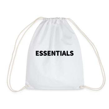 Essential - Drawstring Bag - white - Front