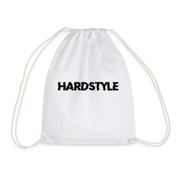 HARDSTYLE - Festival Techno Musik Raver Geschenk - Turnbeutel - Weiß - Vorne