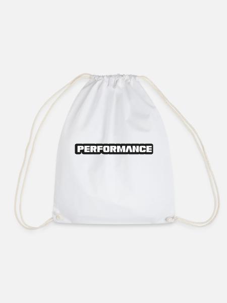 performance - optimierung - Turnbeutel - Weiß
