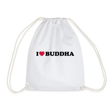 i love Buddha - Sac de sport léger - blanc - Devant