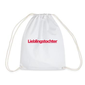 Lieblingstochter rosa - Turnbeutel - Weiß - Vorne