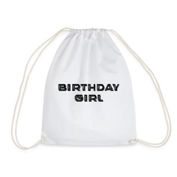 Birthday Girl - Turnbeutel - Weiß - Vorne