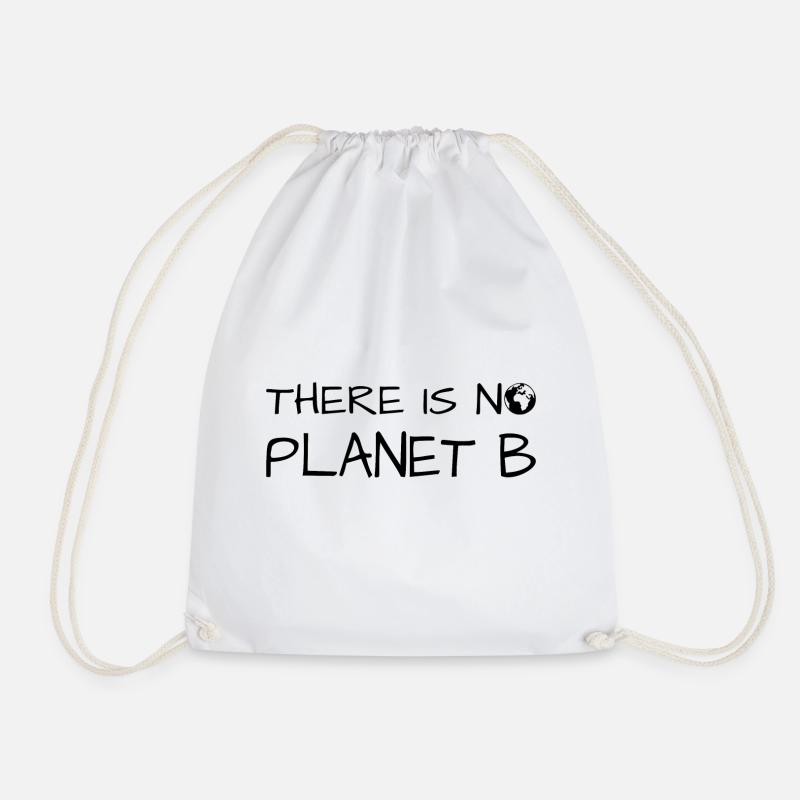 kein planet B, no planet B - Turnbeutel - Weiß