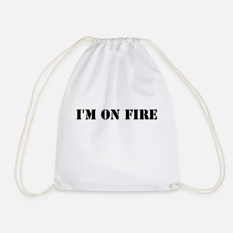 I'm on fire - Turnbeutel - Weiß