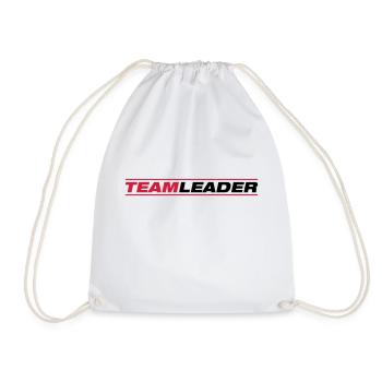 team_leader_tu2 - Drawstring Bag - white - Front