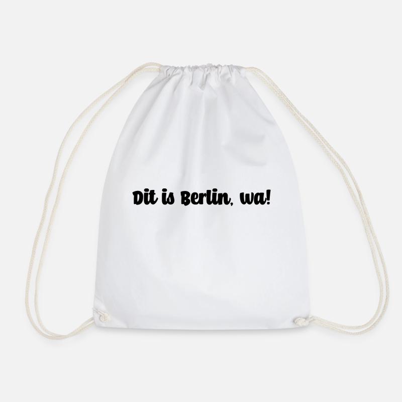 Dit is Berlin, wa! - Turnbeutel - Weiß