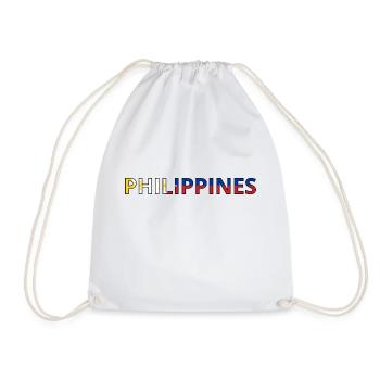 Flag of the Philippines - Drawstring Bag - white - Front