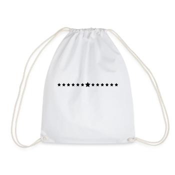 Many stars line - Drawstring Bag - white - Front