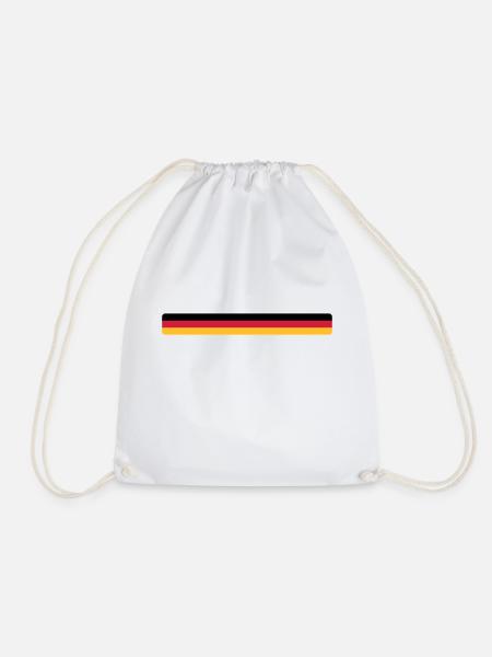 Deutschland - Drawstring Bag - white