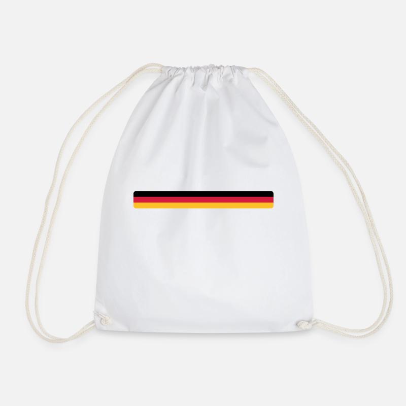 Deutschland - Drawstring Bag - white