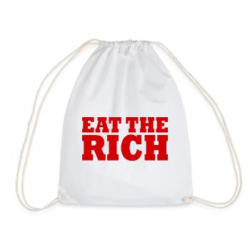 Eat the rich - Turnbeutel - Weiß - Vorne