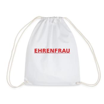 Ehrenfrau rot - Turnbeutel - Weiß - Vorne