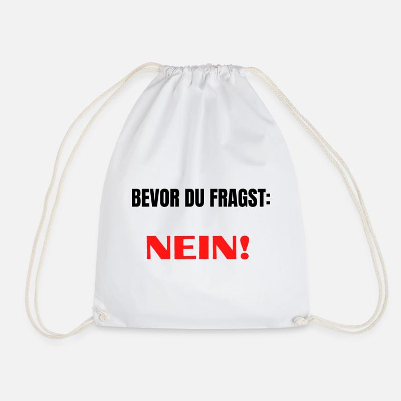 NEIN! - Turnbeutel - Weiß