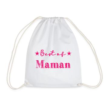 MAMAN. FÊTE DES MÈRES. BONNE FÊTE MAMAN. FÊTE - Sac de sport léger - blanc - Devant