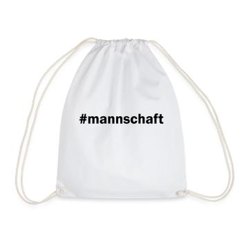 #mannschaft Mannschaft - Turnbeutel - Weiß - Vorne