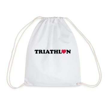 triathlon - Drawstring Bag - white - Front