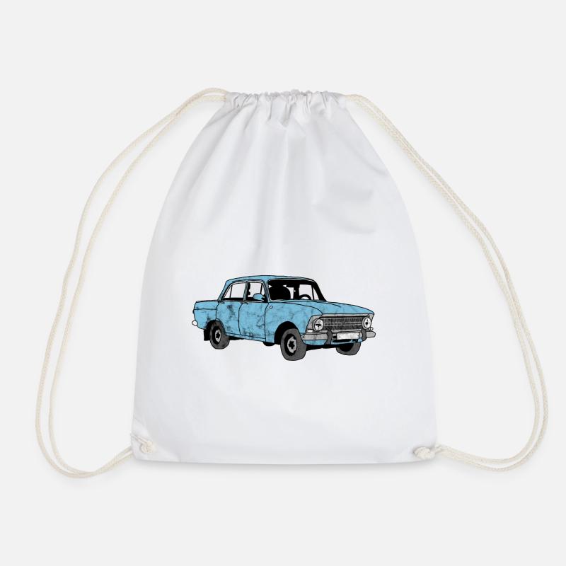 Vintage Oldtimer - Turnbeutel - Weiß
