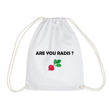 Are you radis ? t-shirt humour cadeau citations - Sac de sport léger - blanc - Devant