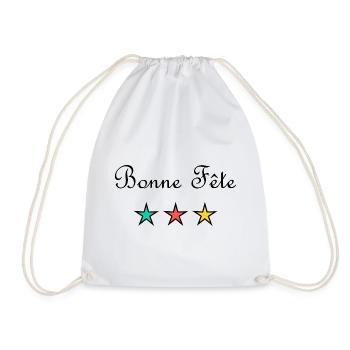 BONNE FÊTE. FÊTE DES MÈRES. FÊTE DES PÈRES. FÊTE - Sac de sport léger - blanc - Devant