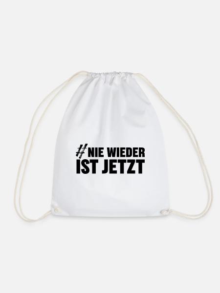 NIE WIEDER IST JETZT - Turnbeutel - Weiß