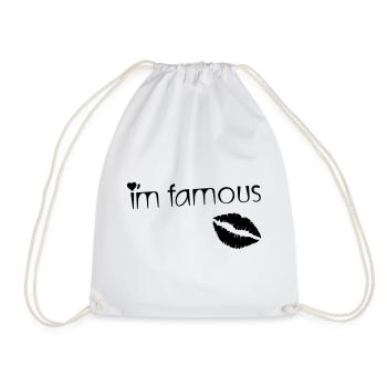I'M FAMOUS - Sac de sport léger - blanc - Devant