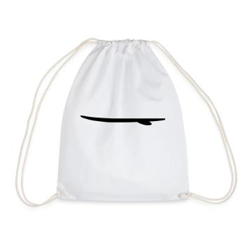 surfboard_vec_1 en - Drawstring Bag - white - Front