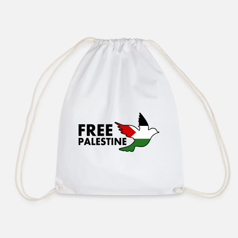 Free palestine - Turnbeutel - Weiß