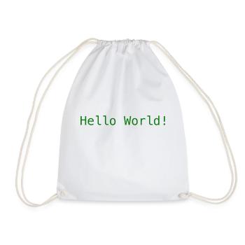 Salut tout le monde! - Sac de sport léger - blanc - Devant