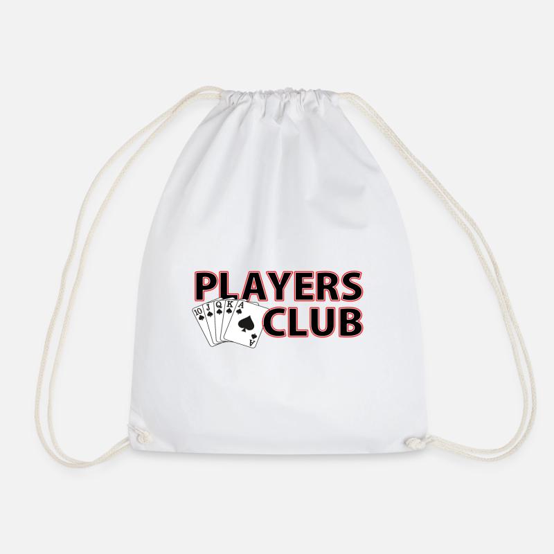 Players Poker Club - Drawstring Bag - white