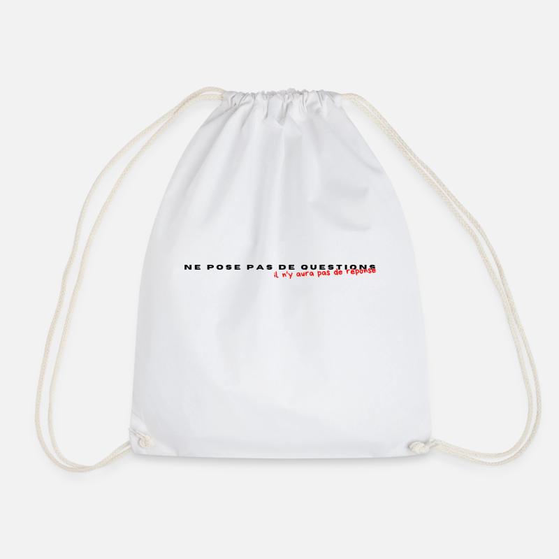 8A58F78B 9D47 4A6A 8141 A801CA2805B9 - Drawstring Bag - white
