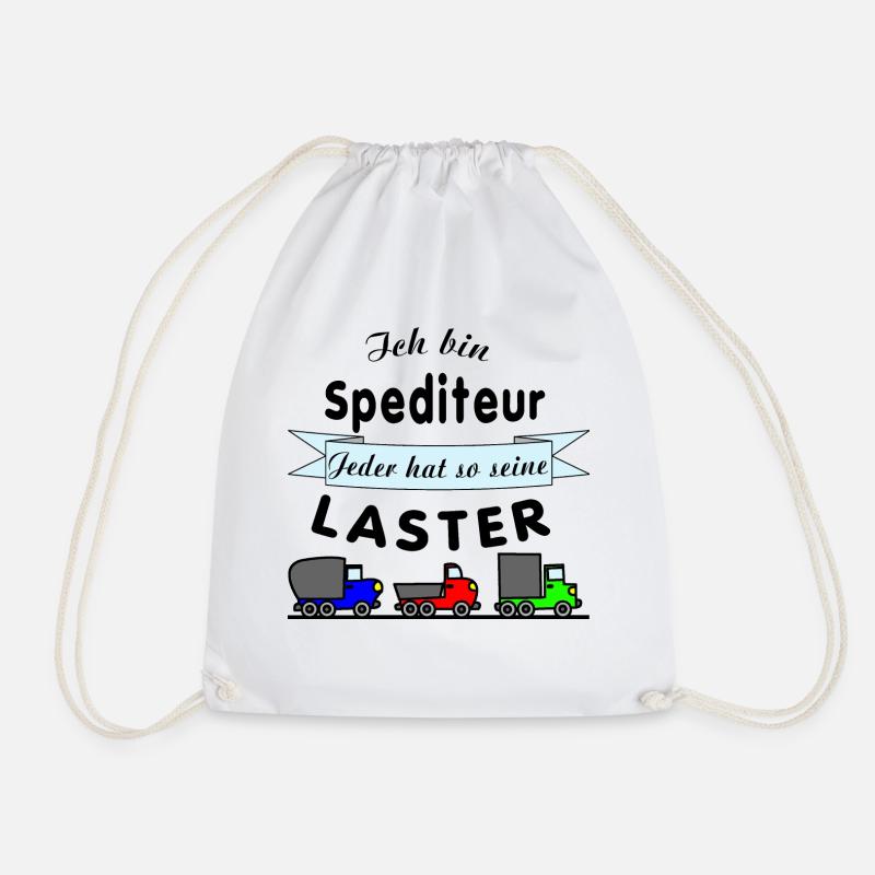 Freight Forwarder - Freight Forwarding - Drawstring Bag - white