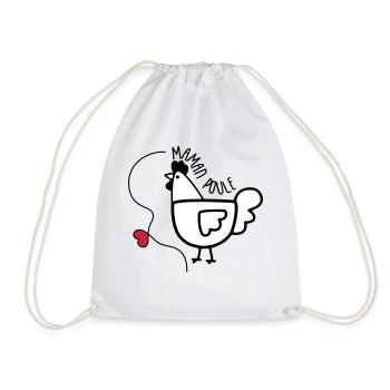 Maman Poule - Fête des Mères - Sac de sport léger - blanc - Devant