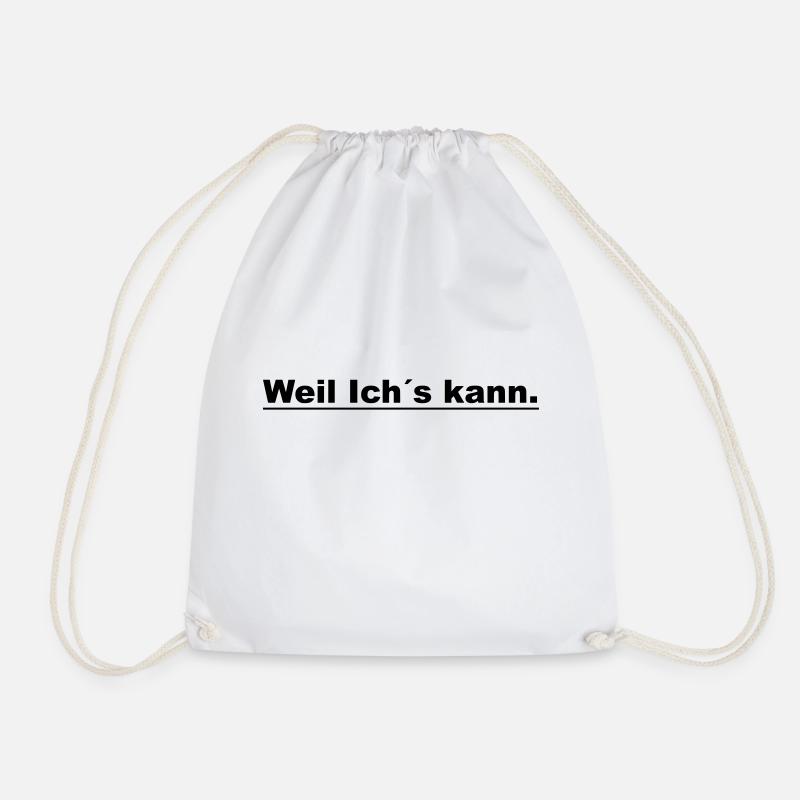 Weil ichs kann - Turnbeutel - Weiß