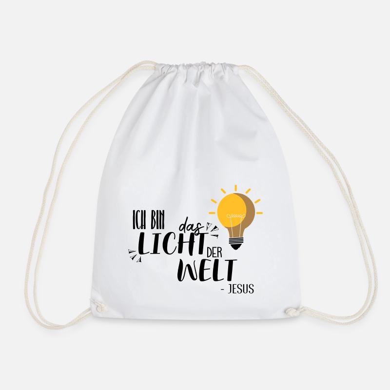 Ich bin das Licht - Turnbeutel - Weiß