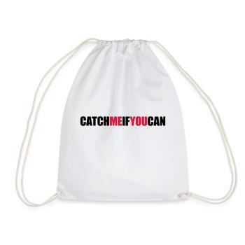 Fast Catch Me - Drawstring Bag - white - Front