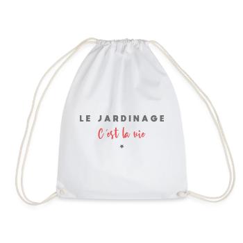 Le jardinage c est la vie - Sac de sport léger - blanc - Devant