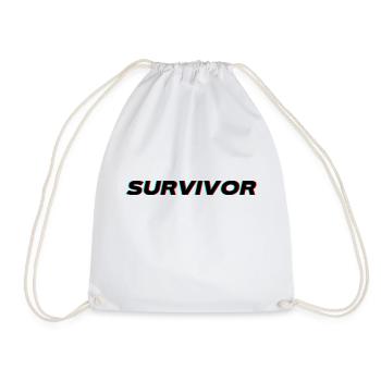 Survivor - Shirt for all strong people - Drawstring Bag - white - Front