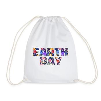 Earth Day - Drawstring Bag - white - Front