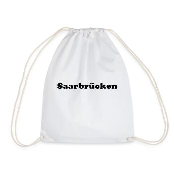Saarbrücken Geschenkidee Shirt Saar - Turnbeutel - Weiß - Vorne
