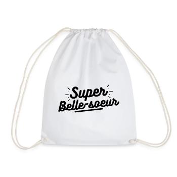 Super belle-soeur. cadeau pour belle soeur famille - Sac de sport léger - blanc - Devant